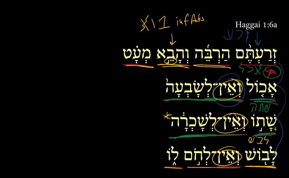 Haggai 1:6a