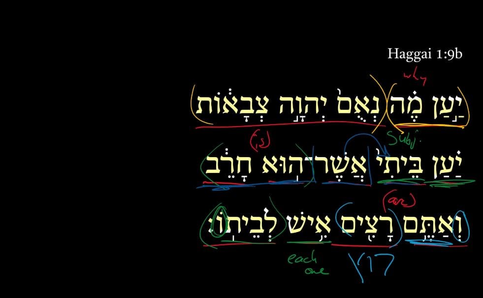 Haggai 1:9b