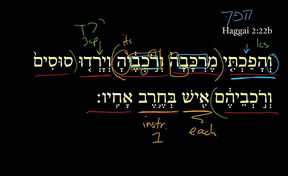 Haggai 2:22b