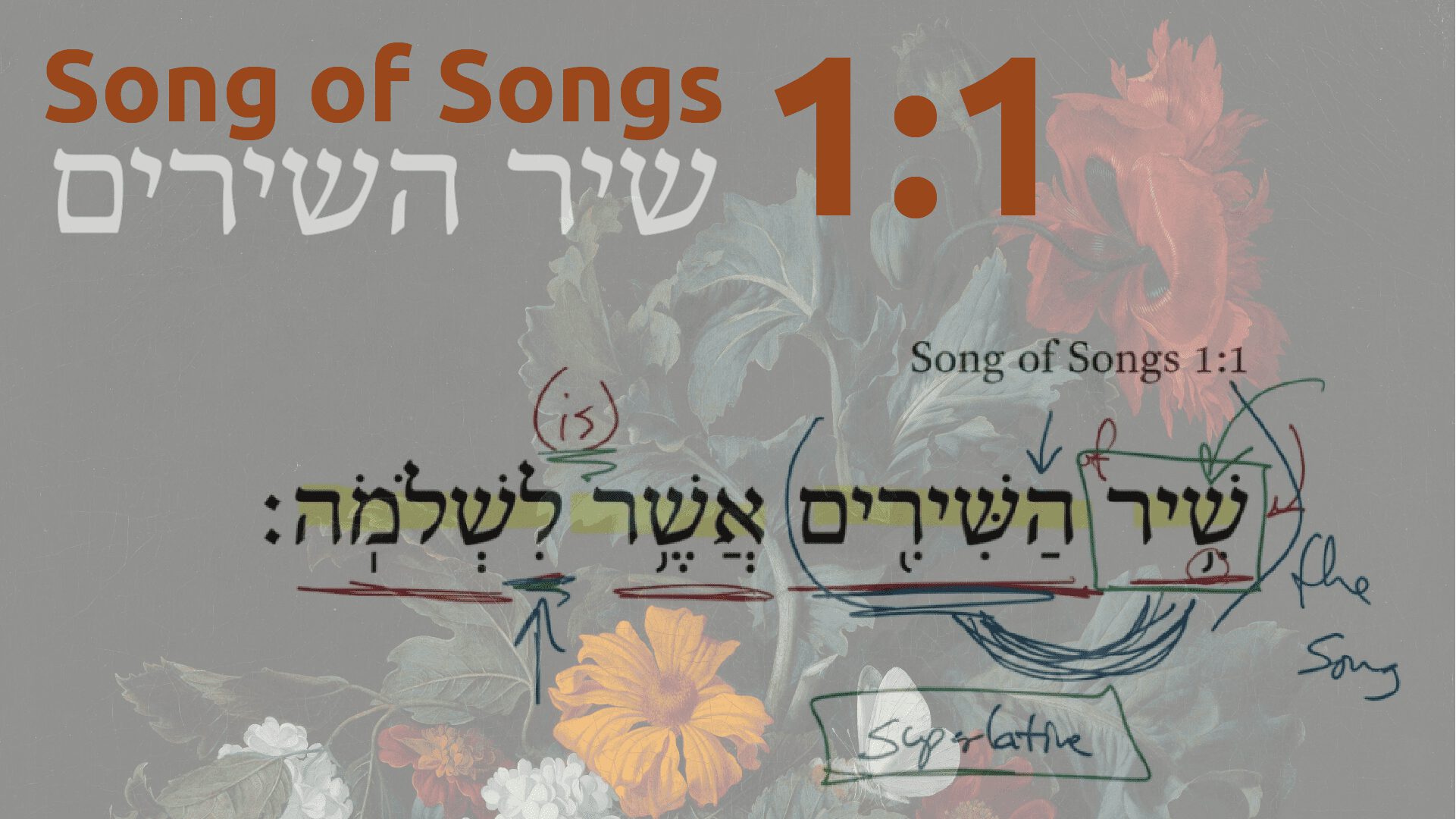 Song of Songs 1:1