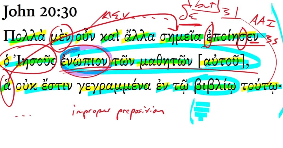 John 20:30
