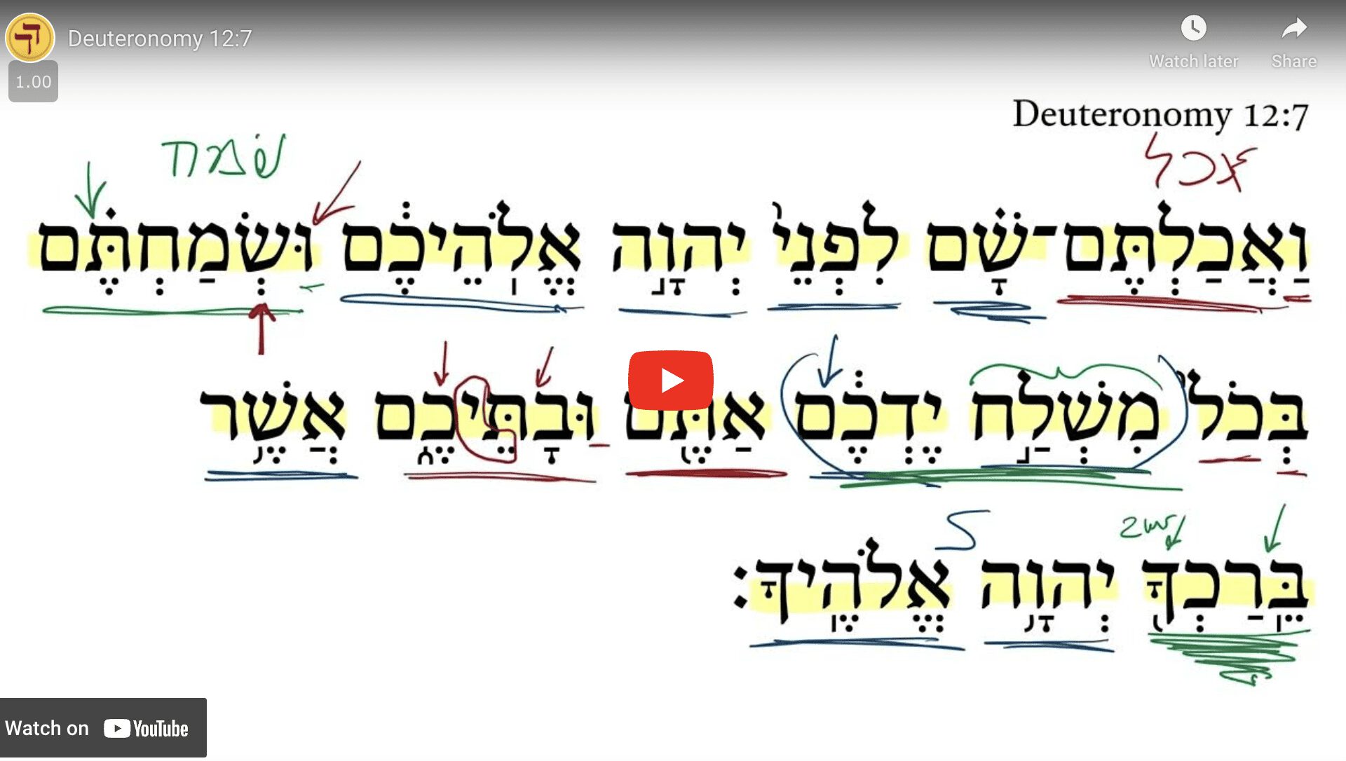 Deuteronomy 12:7