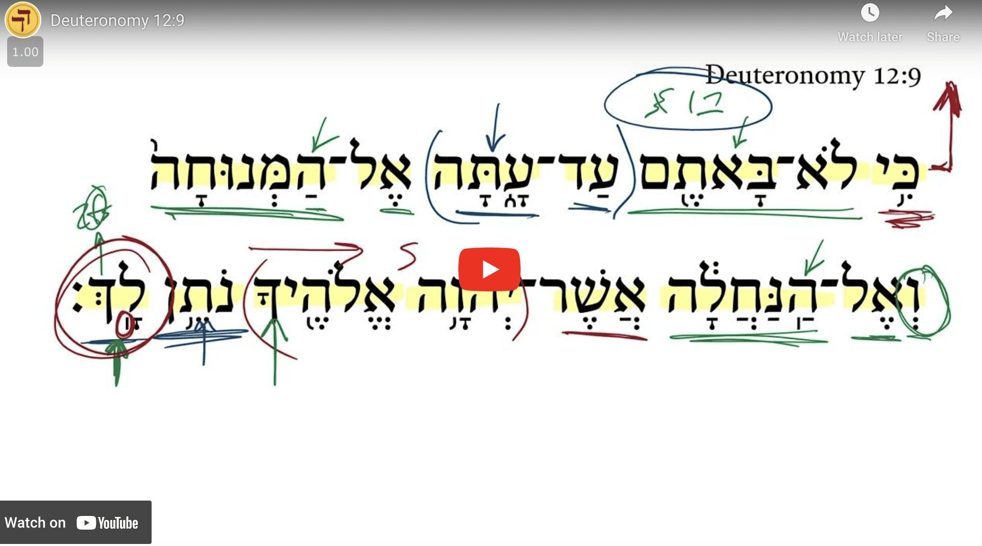 Deuteronomy 12:9