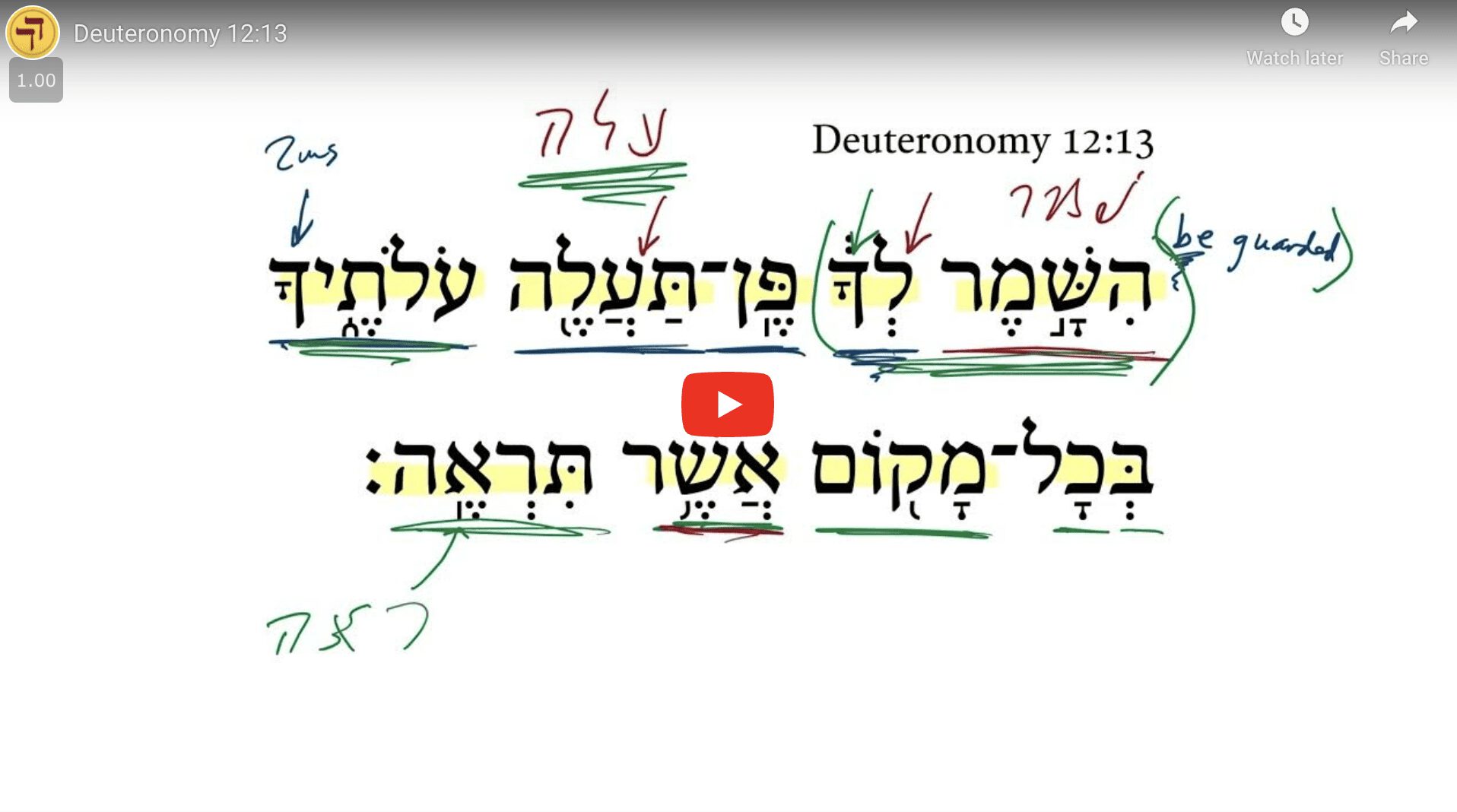 Deuteronomy 12:13