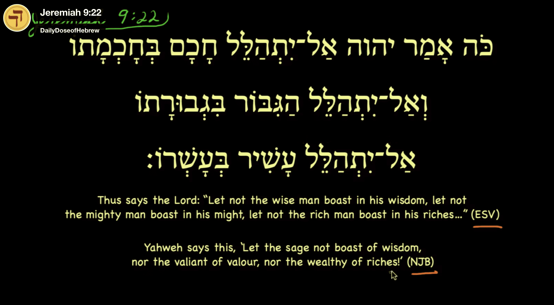 Jeremiah 9:22