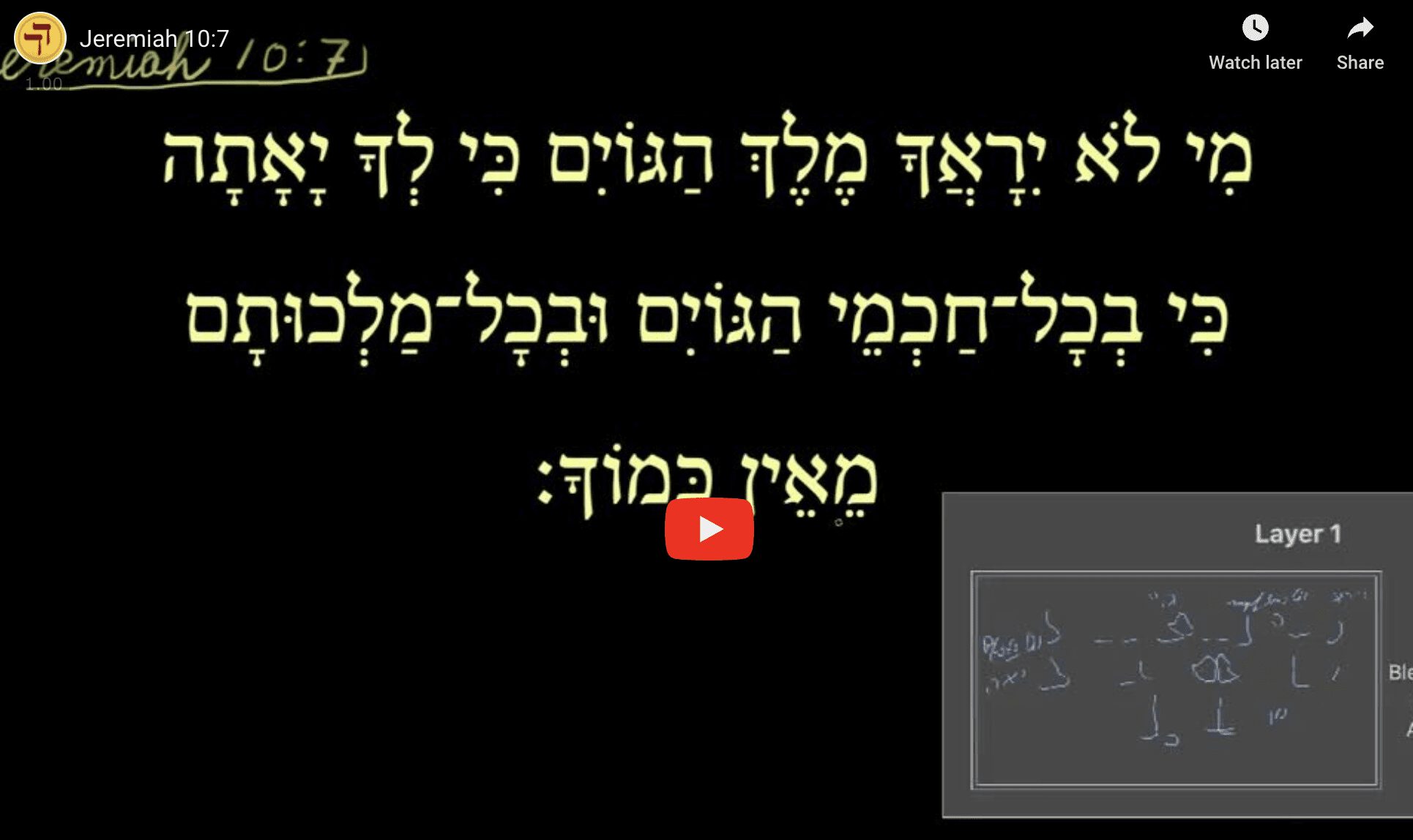 Jeremiah 10:7