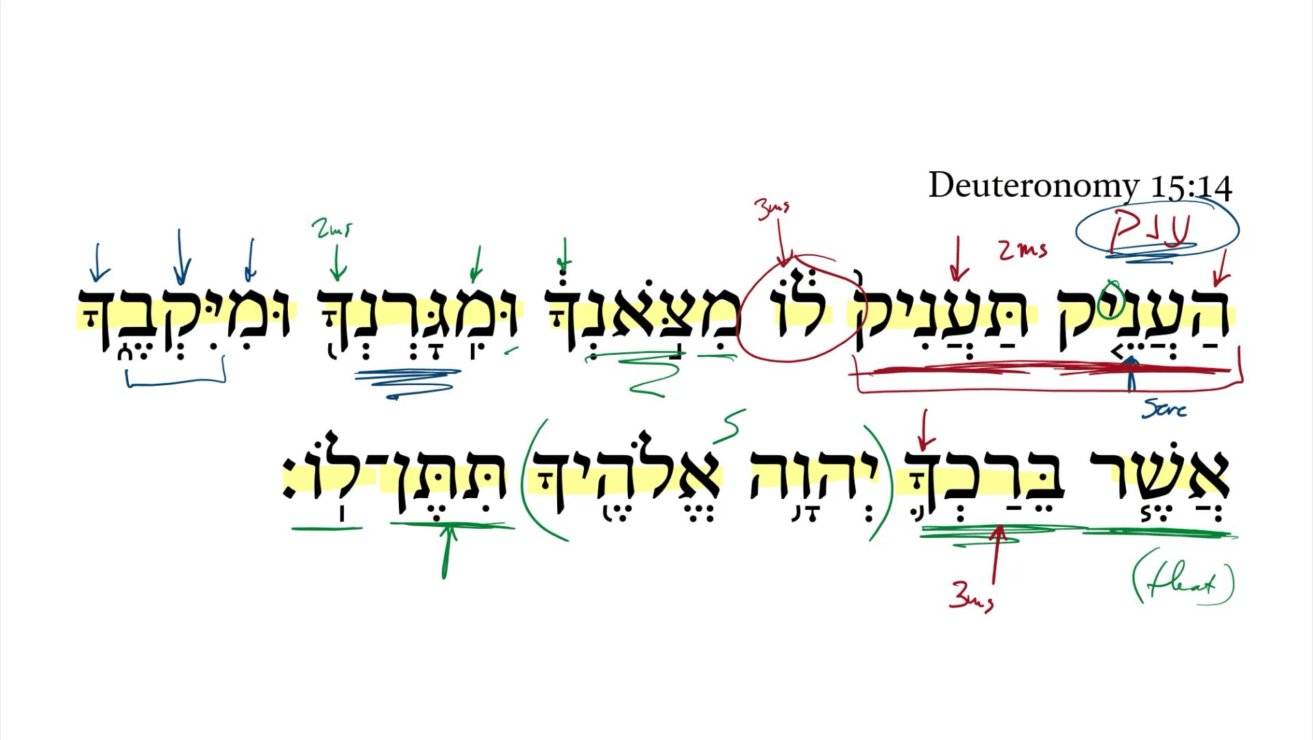 Deuteronomy 15:14