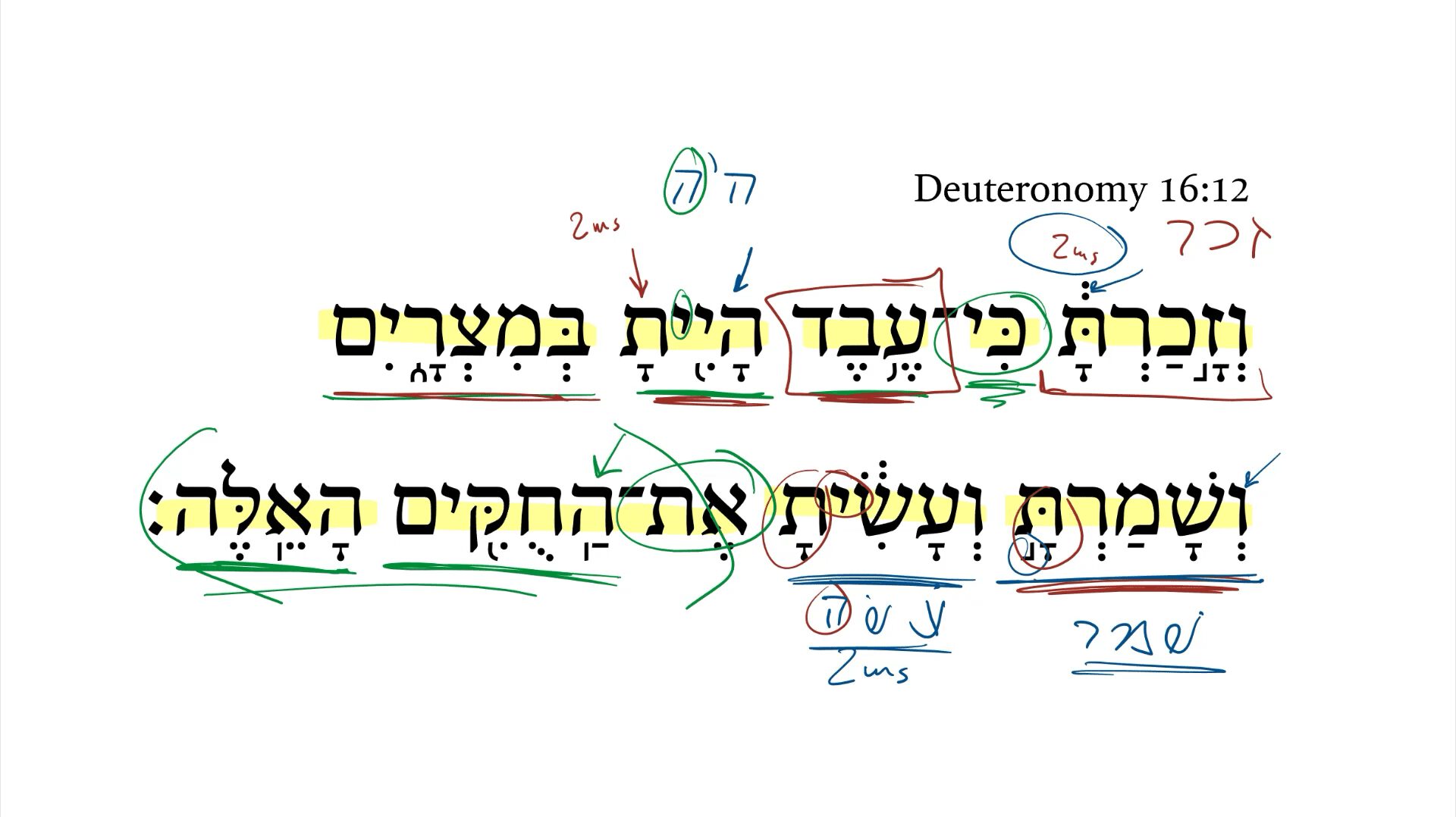 Deuteronomy 16:12