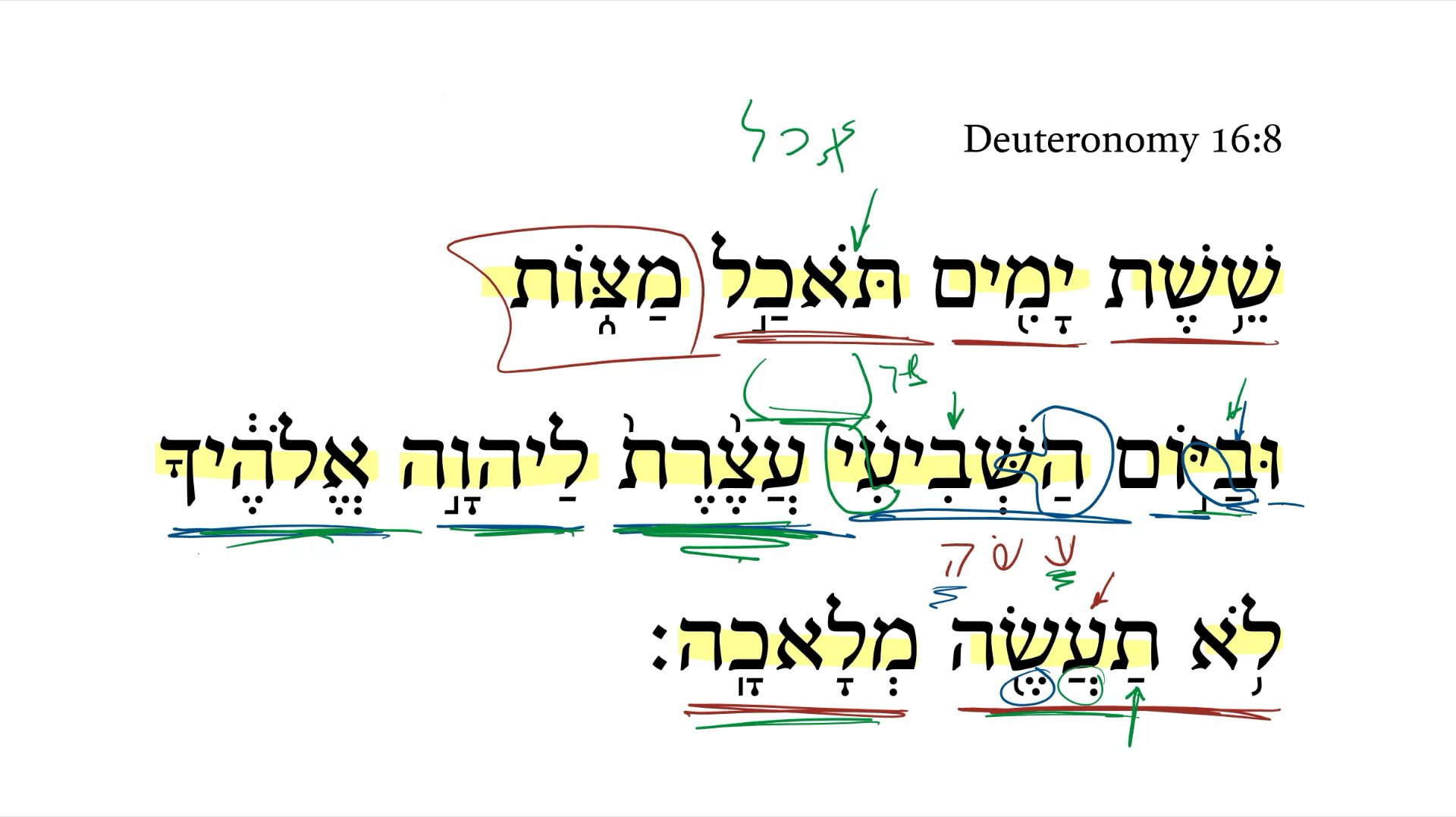 Deuteronomy 16:8
