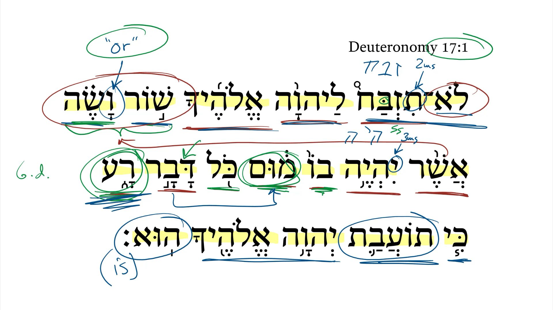 Deuteronomy 17:1