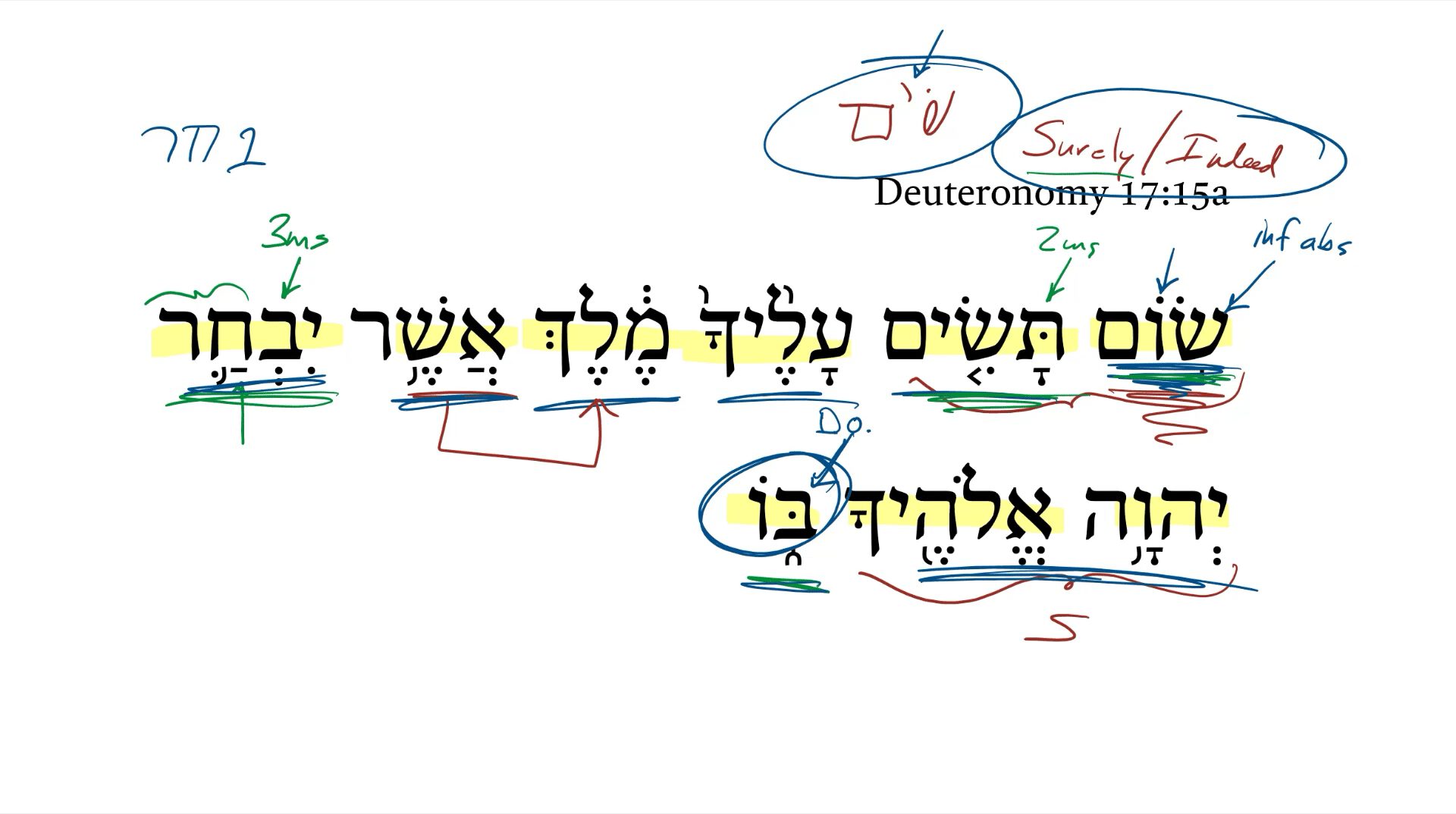 Deuteronomy 17:15a