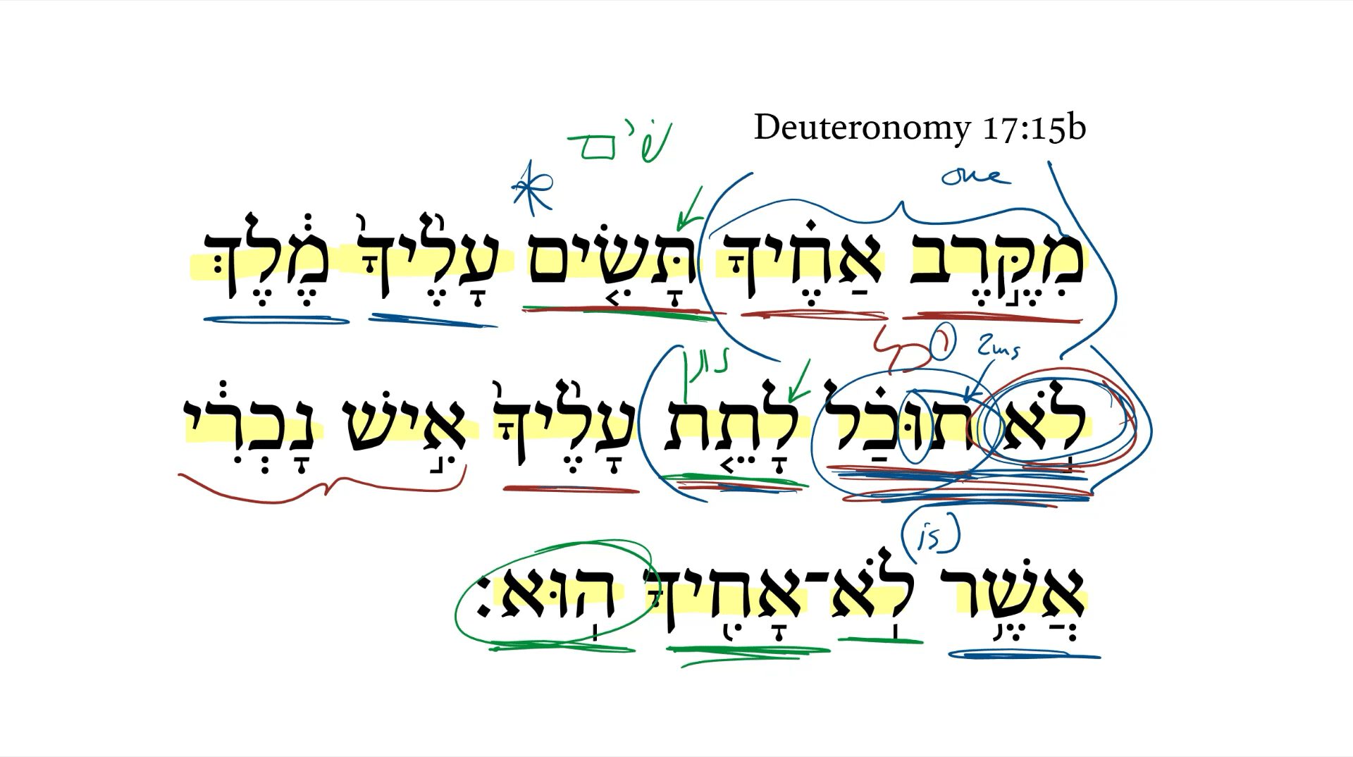 Deuteronomy 17:15b