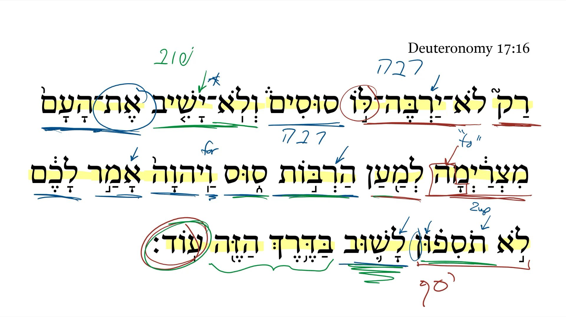Deuteronomy 17:16