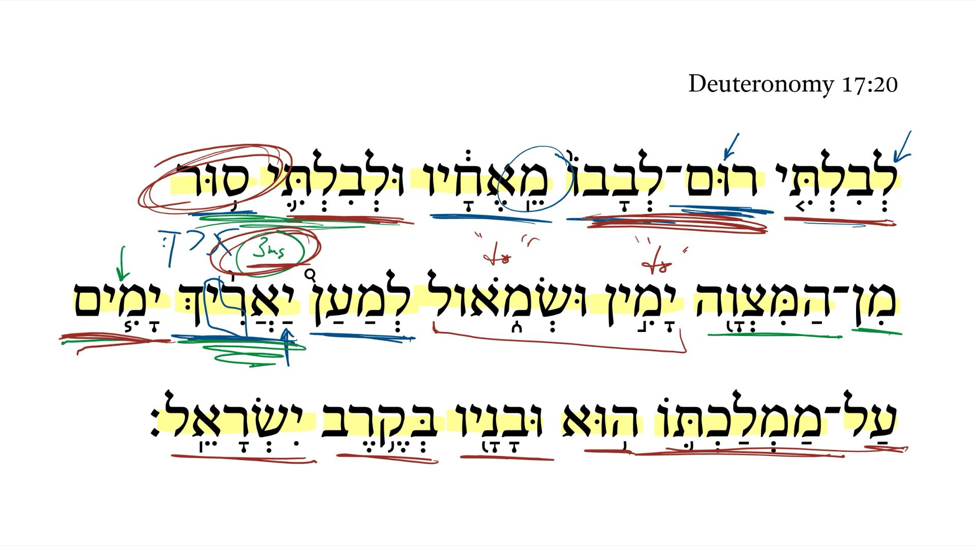 Deuteronomy 17:20