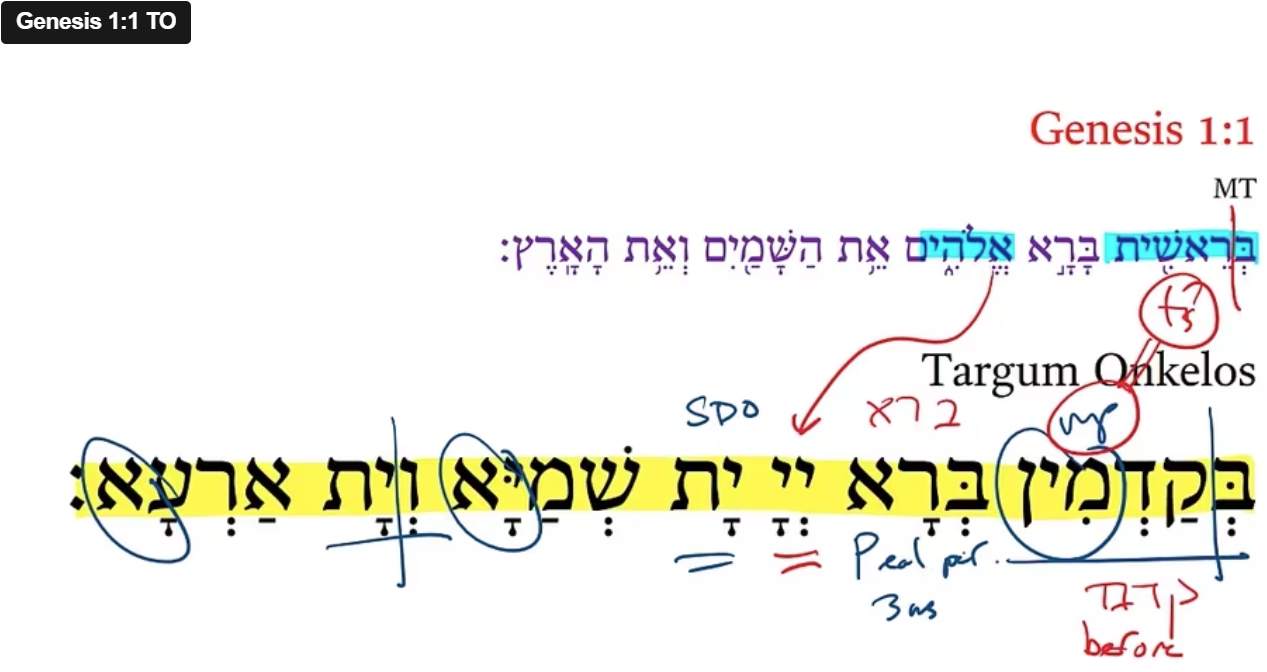Genesis 1:1 TO