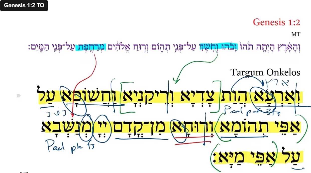 Genesis 1:2 TO