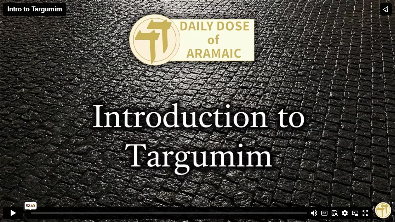 Intro to Targumim