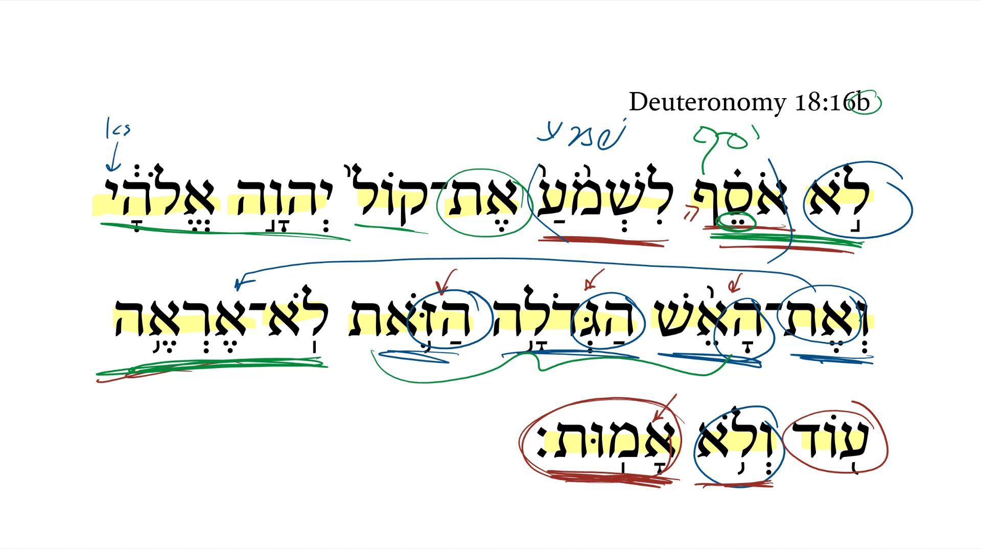 Deuteronomy 18:16b