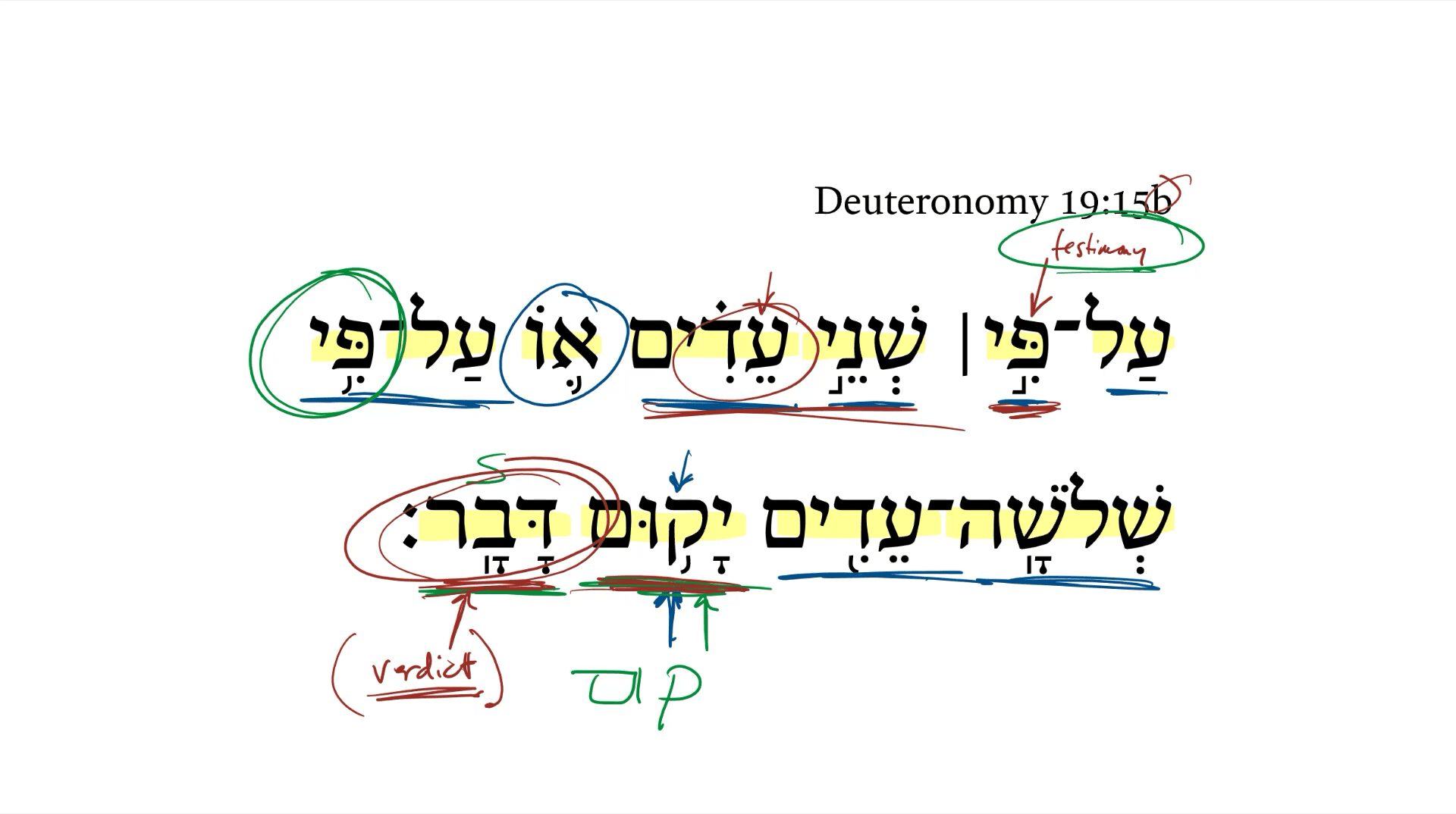 Deuteronomy 19:15b