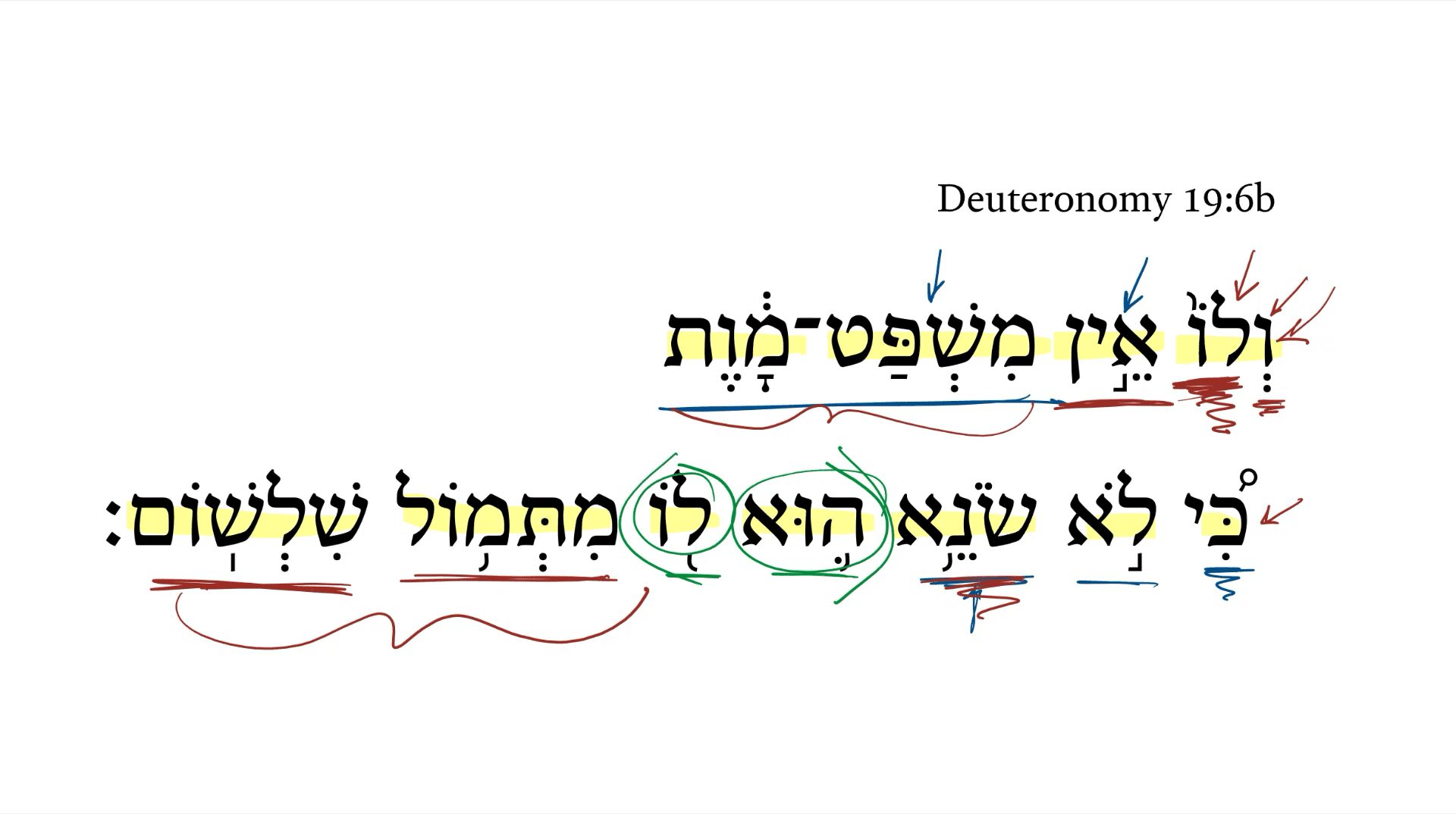 Deuteronomy 19:6b