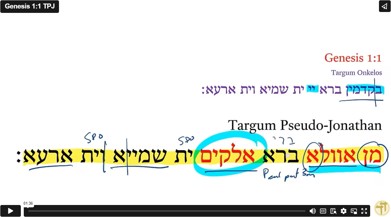 Genesis 1:1 TPJ