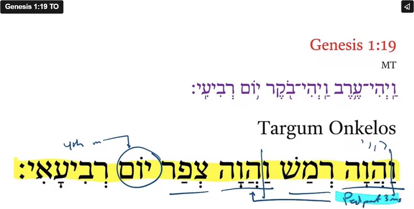 Genesis 1:19 TO