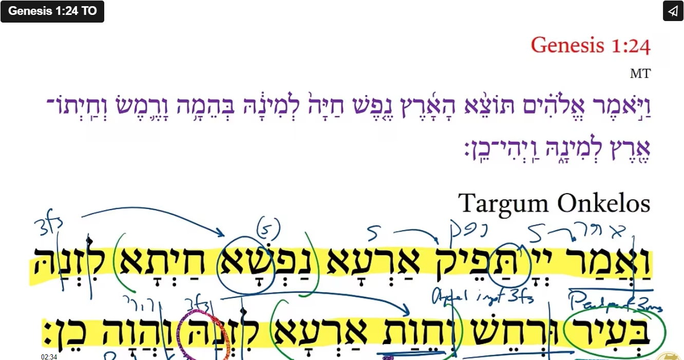 Genesis 1:24 TO