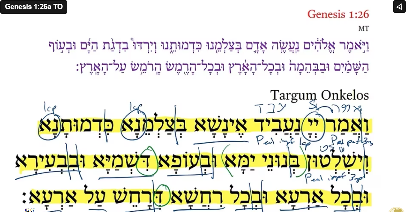 Genesis 1:26a TO