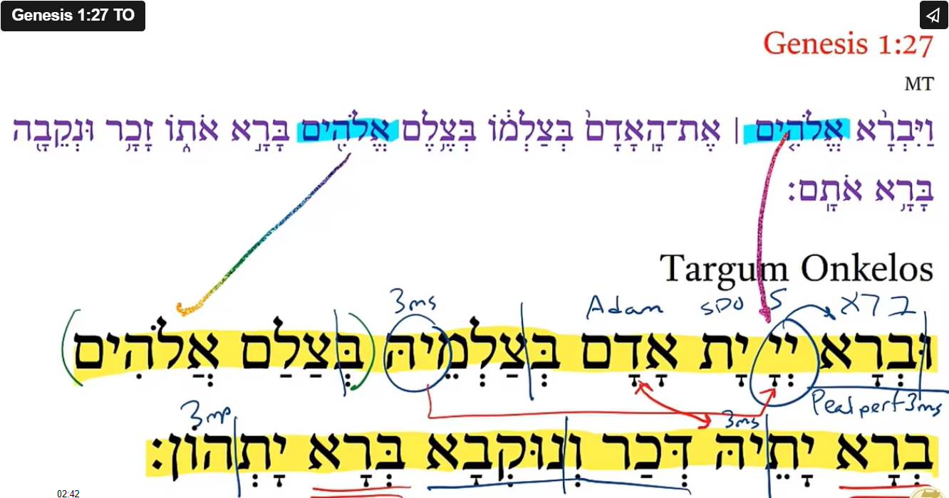 Genesis 1:27 TO