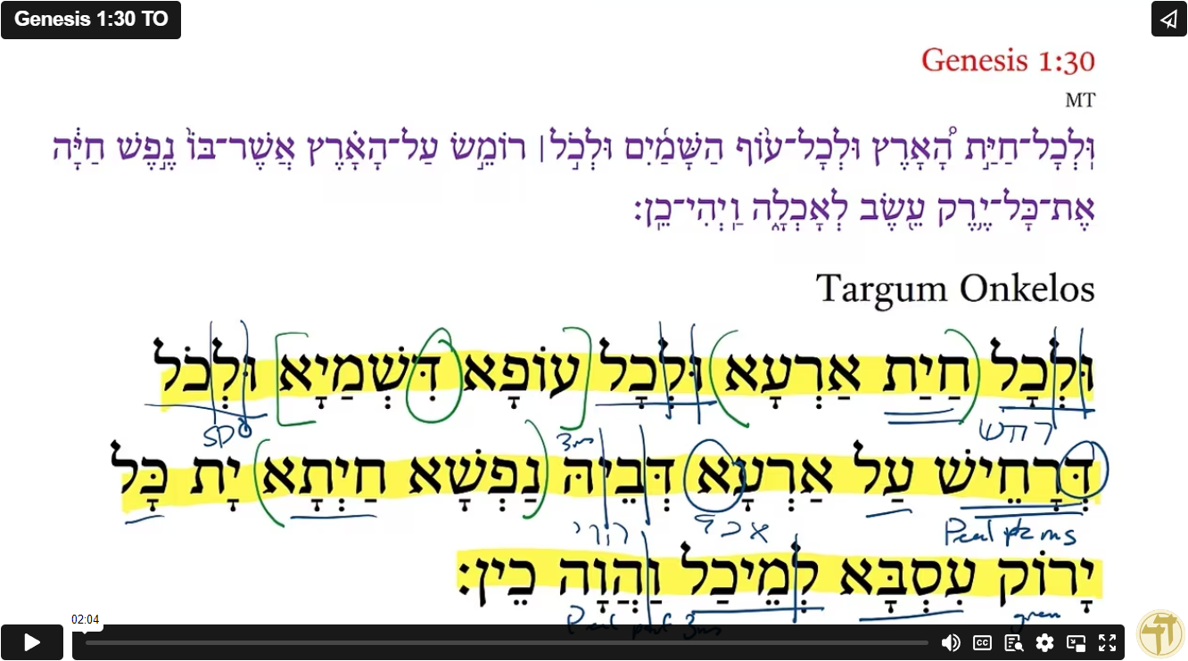 Genesis 1:30 TO