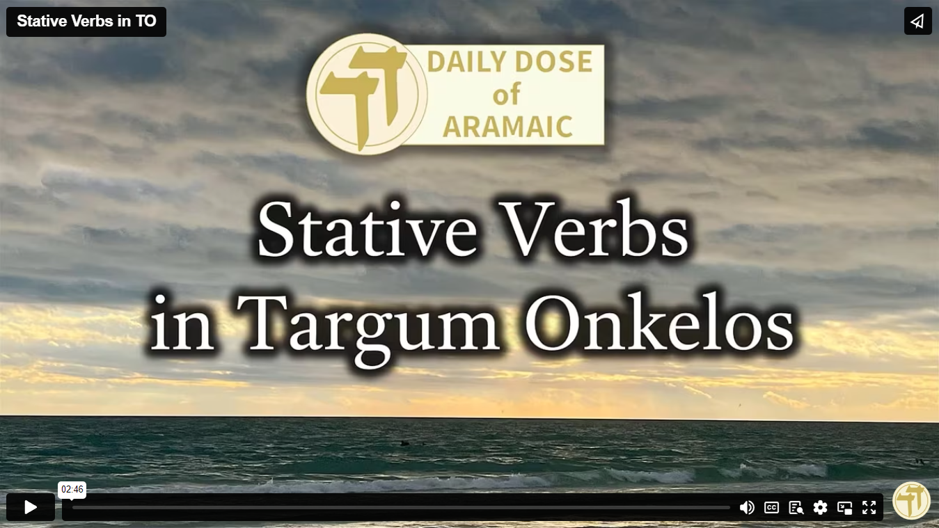 Stative Verbs in TO