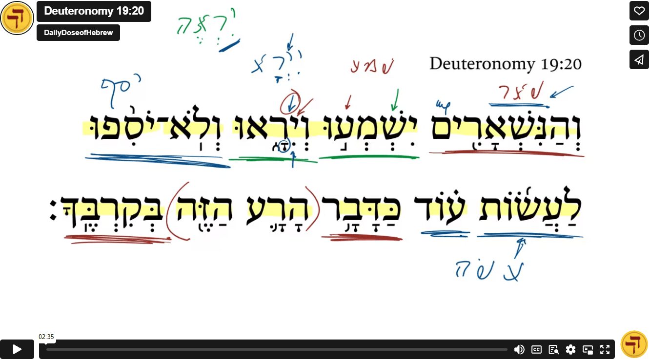 Deuteronomy 19:20