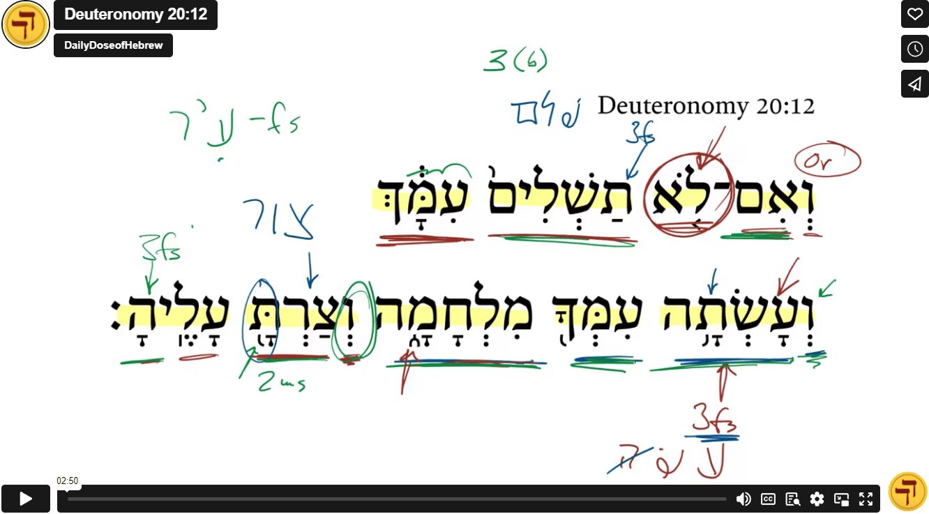 Deuteronomy 20:12