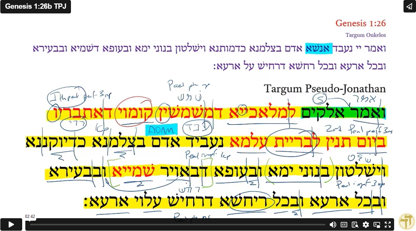 Genesis 1:26b TPJ