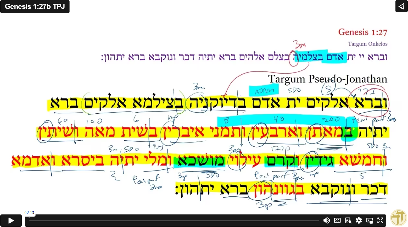 Genesis 1:27b TPJ