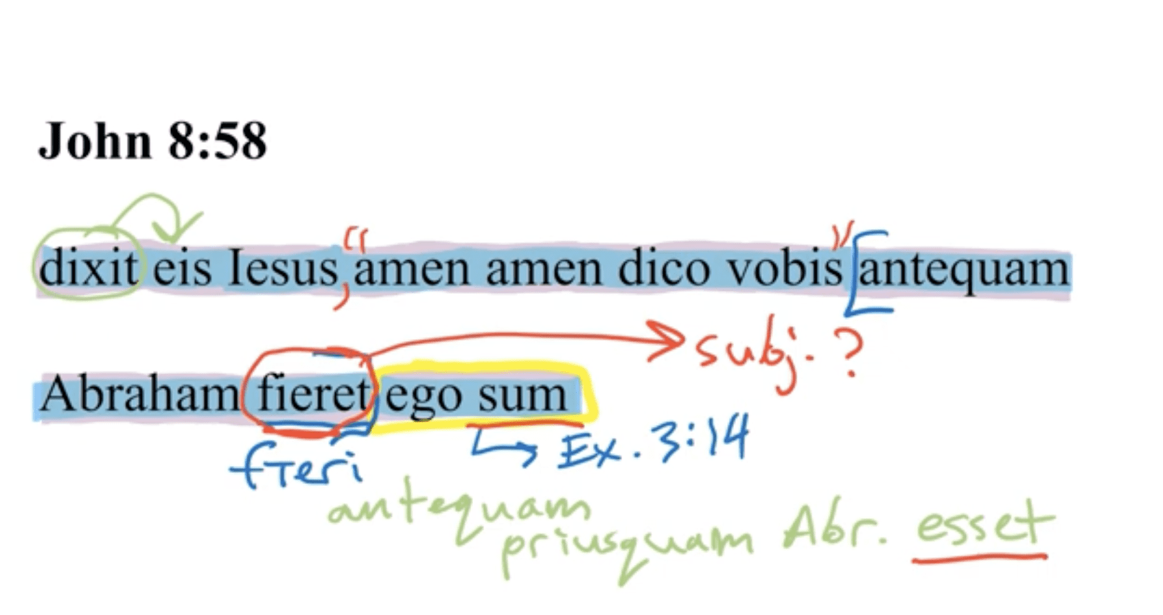 John 8:58 Latin Vulgate