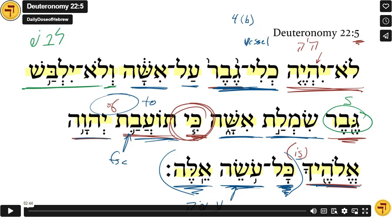 Deuteronomy 22:5