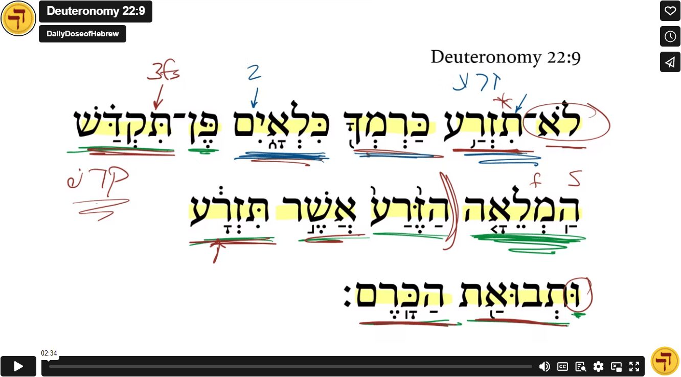 Deuteronomy 22:9