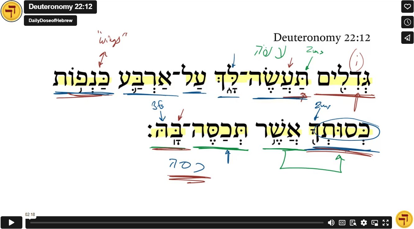 Deuteronomy 22:12
