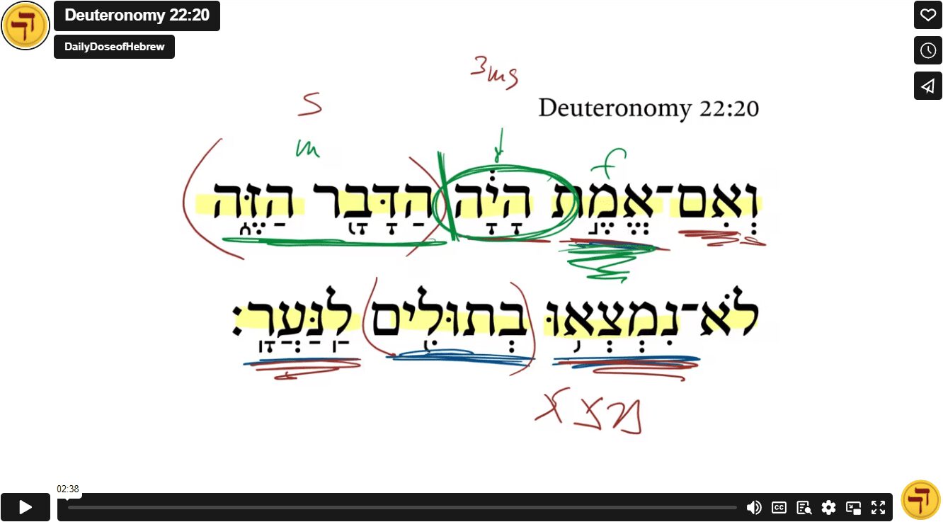 Deuteronomy 22:20