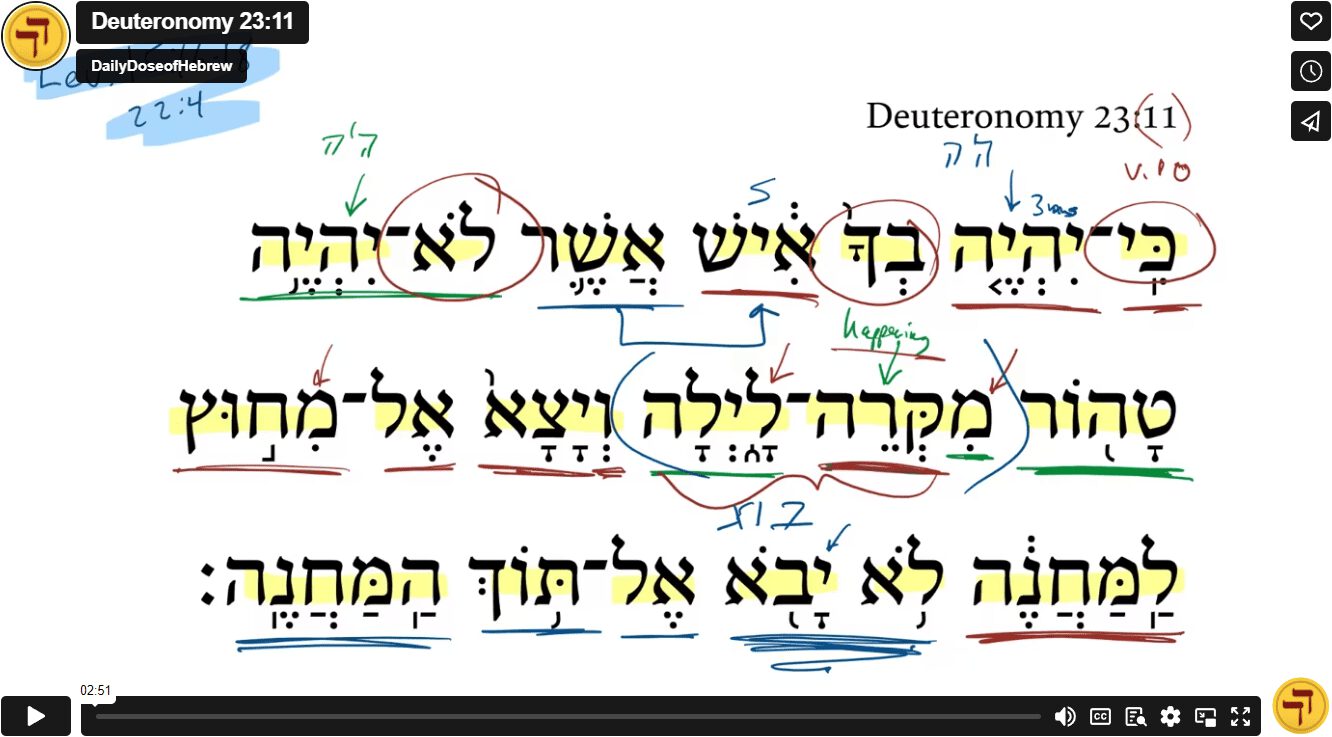 Deuteronomy 23:11