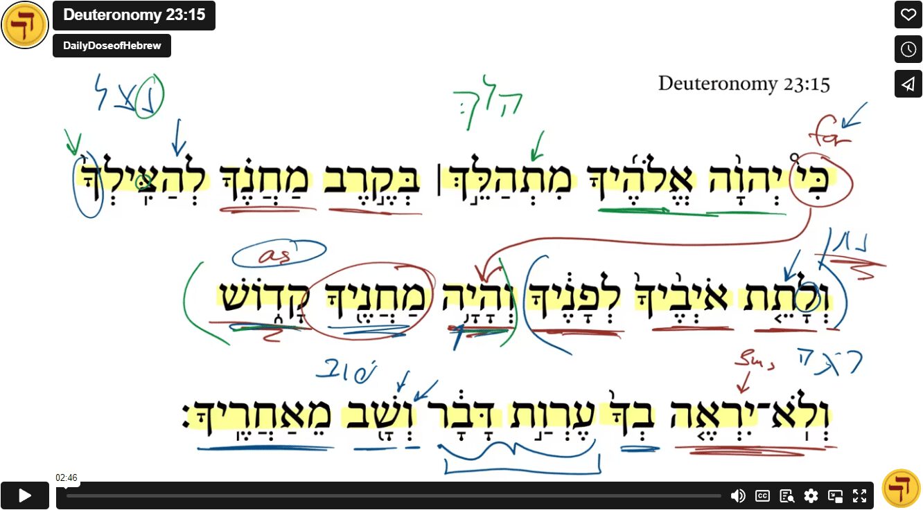 Deuteronomy 23:15