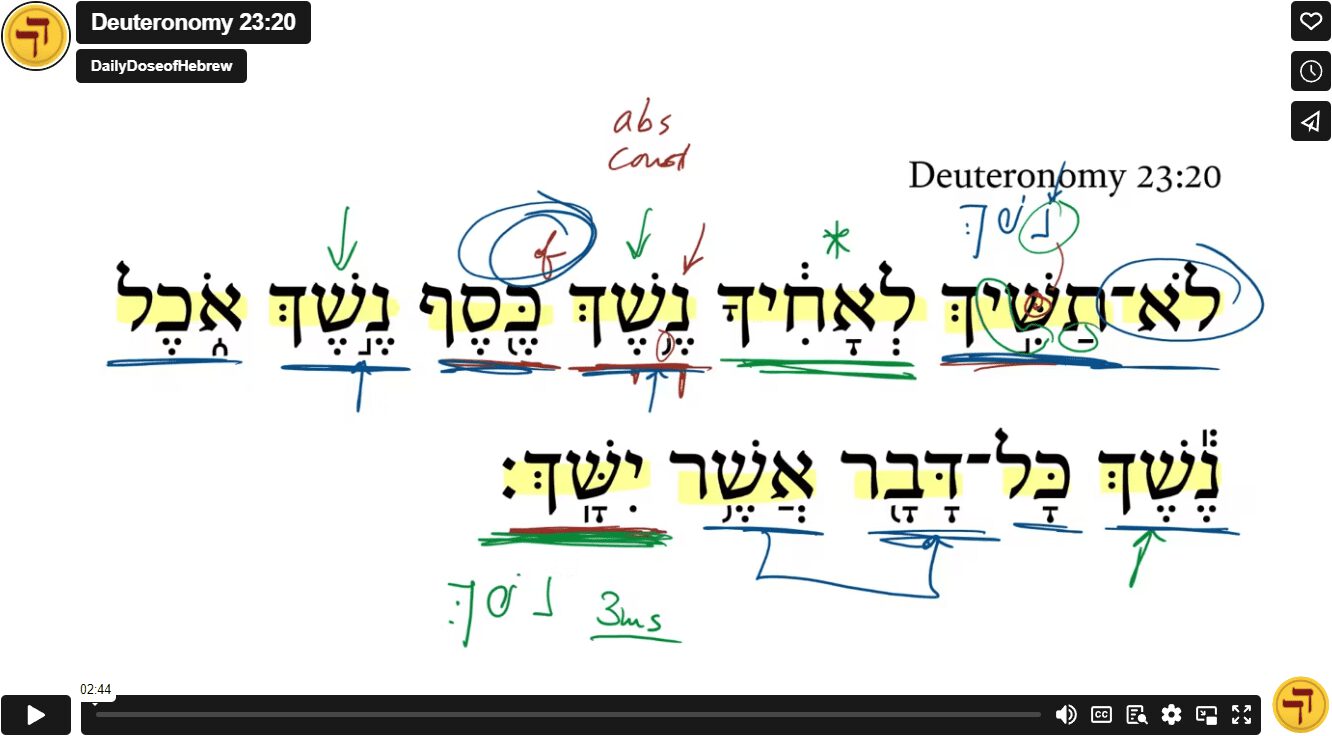 Deuteronomy 23:20