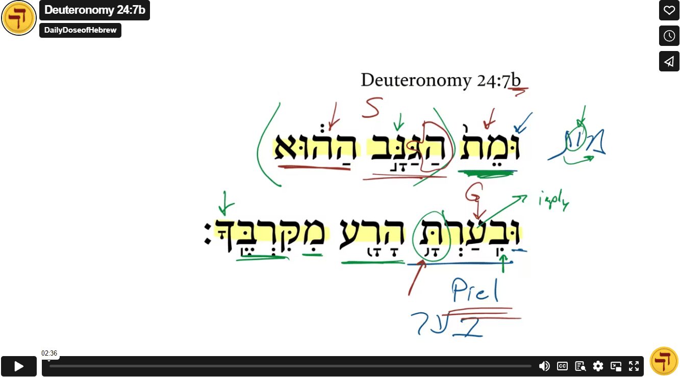 Deuteronomy 24:7b