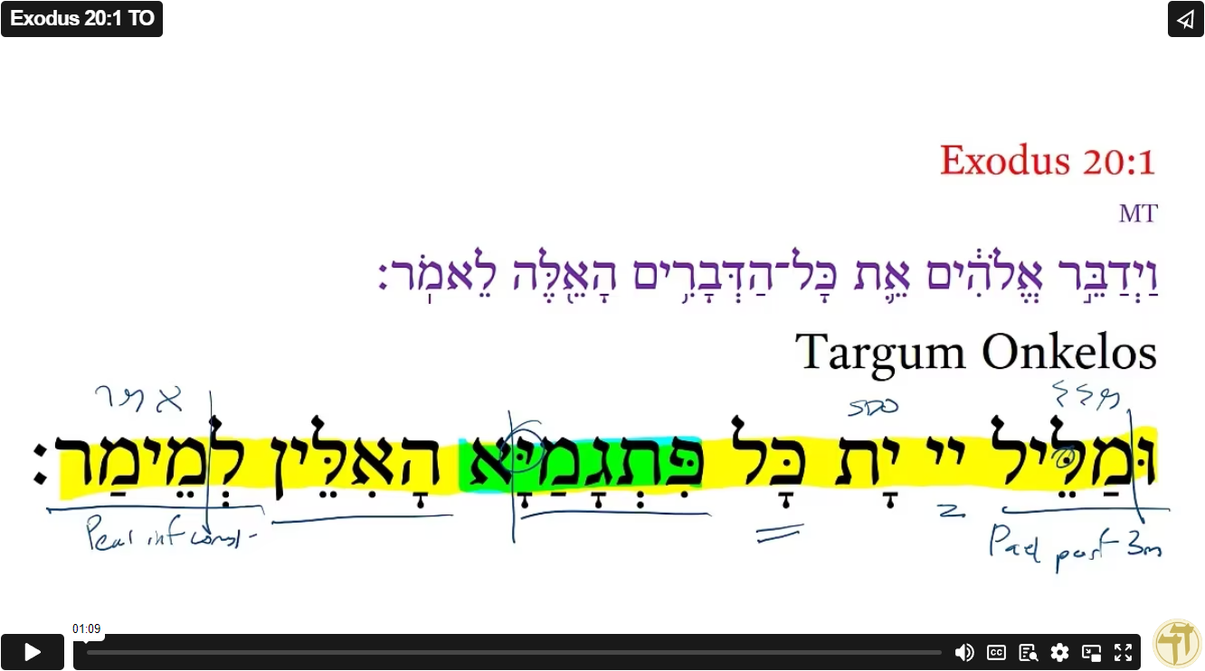 Exodus 20:1 TO
