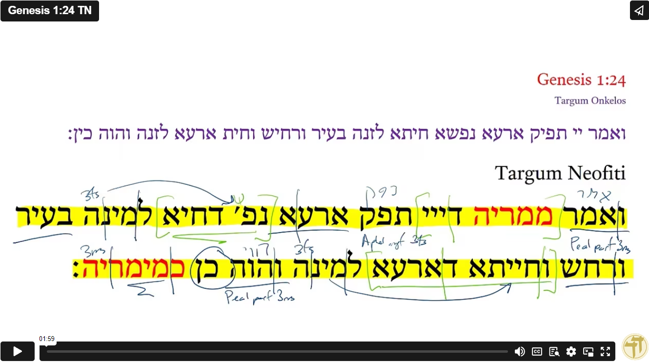 Genesis 1:24 TN