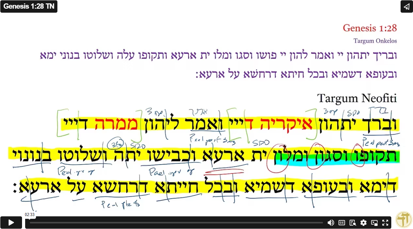 Genesis 1:28 TN