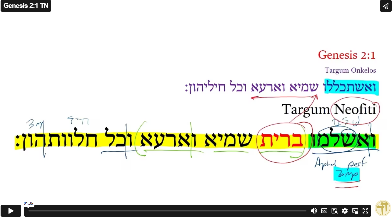 Genesis 2:1 TN