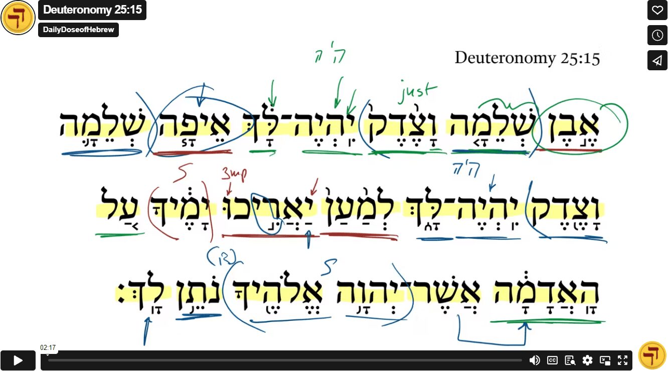 Deuteronomy 25:15