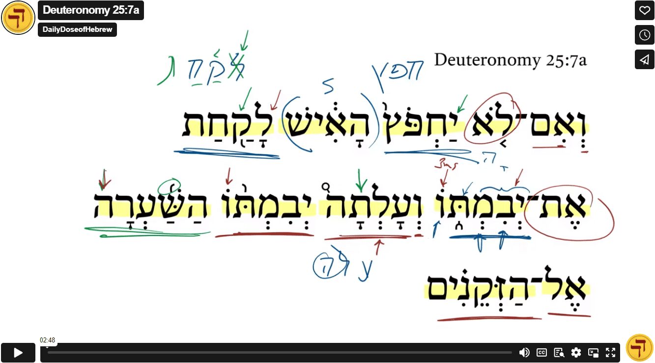 Deuteronomy 25:7a